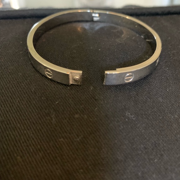 Silver & Co. Stainless Steel Hinge Bracelet - Picture 4 of 5